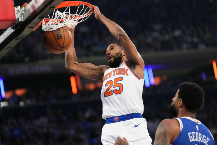Knicks crush the 76ers 137-98 to start the second round and keep up a historic postseason roll